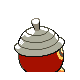Seedot shiny back-facing sprite from Pokémon Platinum