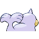 Seel back-facing sprite from Pokémon Platinum