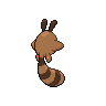 Sentret back-facing sprite from Pokémon Black 2