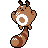 Sentret front-facing sprite from Pokémon Crystal