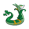 Serperior back-facing sprite from Pokémon Black 2