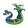 Serperior shiny back-facing sprite from Pokémon Black