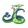 Serperior shiny front-facing sprite from Pokémon Black