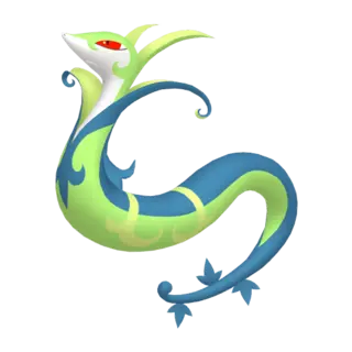 Serperior shiny front-facing sprite from Champions