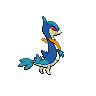 Servine shiny back-facing sprite from Pokémon White 2