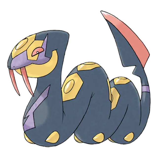 Seviper, the Fang Snake Pokémon — Poison-type Pokémon official artwork