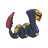 Seviper back-facing sprite from Pokémon White