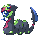 Seviper shiny front-facing sprite from Pokémon Diamond