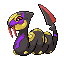 Seviper front-facing sprite from Pokémon Emerald