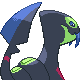 Seviper shiny back-facing sprite from Pokémon HeartGold