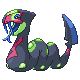Seviper shiny front-facing sprite from Pokémon HeartGold