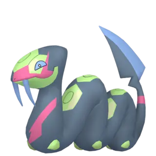 Seviper shiny front-facing sprite from Pokémon Violet