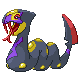 Seviper front-facing sprite from Pokémon Platinum