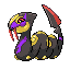 Seviper front-facing sprite from Pokémon Ruby