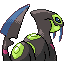 Seviper shiny back-facing sprite from Pokémon Ruby
