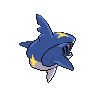 Sharpedo back-facing sprite from Pokémon Black