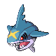 Sharpedo front-facing sprite from Pokémon Diamond