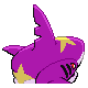 Sharpedo shiny back-facing sprite from Pokémon Diamond