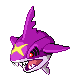 Sharpedo shiny front-facing sprite from Pokémon Diamond