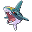Sharpedo front-facing sprite from Pokémon Emerald