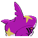 Sharpedo shiny back-facing sprite from Pokémon HeartGold
