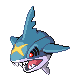 Sharpedo front-facing sprite from Pokémon Platinum