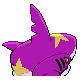 Sharpedo shiny back-facing sprite from Pokémon Platinum