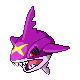 Sharpedo shiny front-facing sprite from Pokémon Platinum