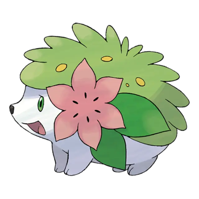 Shaymin, the Gratitude Pokémon — Grass-type Pokémon official artwork