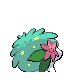 Shaymin shiny back-facing sprite from Pokémon Platinum