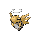 Shedinja front-facing sprite from Pokémon Pearl