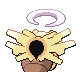 Shedinja shiny back-facing sprite from Pokémon Pearl