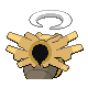 Shedinja back-facing sprite from Pokémon HeartGold