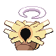 Shedinja shiny back-facing sprite from Pokémon HeartGold