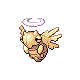 Shedinja shiny front-facing sprite from Pokémon HeartGold