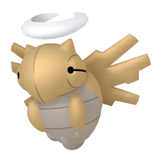 Shedinja front-facing sprite from Pokémon XD: Gale of Darkness