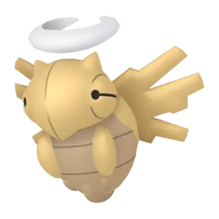 Shedinja shiny front-facing sprite from Pokémon XD: Gale of Darkness