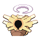 Shedinja shiny back-facing sprite from Pokémon Platinum
