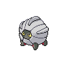 Shelgon front-facing sprite from Pokémon White