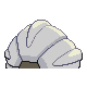 Shelgon back-facing sprite from Pokémon HeartGold