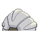 Shelgon back-facing sprite from Pokémon Platinum