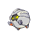 Shelgon front-facing sprite from Pokémon Platinum