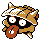 Shellder shiny front-facing sprite from Pokémon Crystal