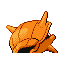 Shellder shiny back-facing sprite from Pokémon FireRed