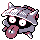 Shellder front-facing sprite from Pokémon Silver