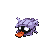 Shellder front-facing sprite from Pokémon Platinum
