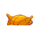 Shellder shiny back-facing sprite from Pokémon Platinum