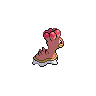 Shellos shiny back-facing sprite from Pokémon Black 2