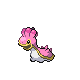 Shellos front-facing sprite from Pokémon HeartGold