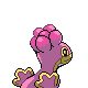 Shellos shiny back-facing sprite from Pokémon HeartGold